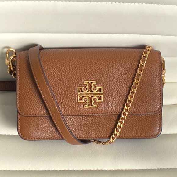 Tory Burch Handbags - TORY BURCH “BRITTEN” CROSSBODY HANDBAG COLOR  “MOOSE”